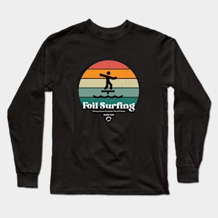 Retro Foil Surfer Long Sleeve T-Shirt